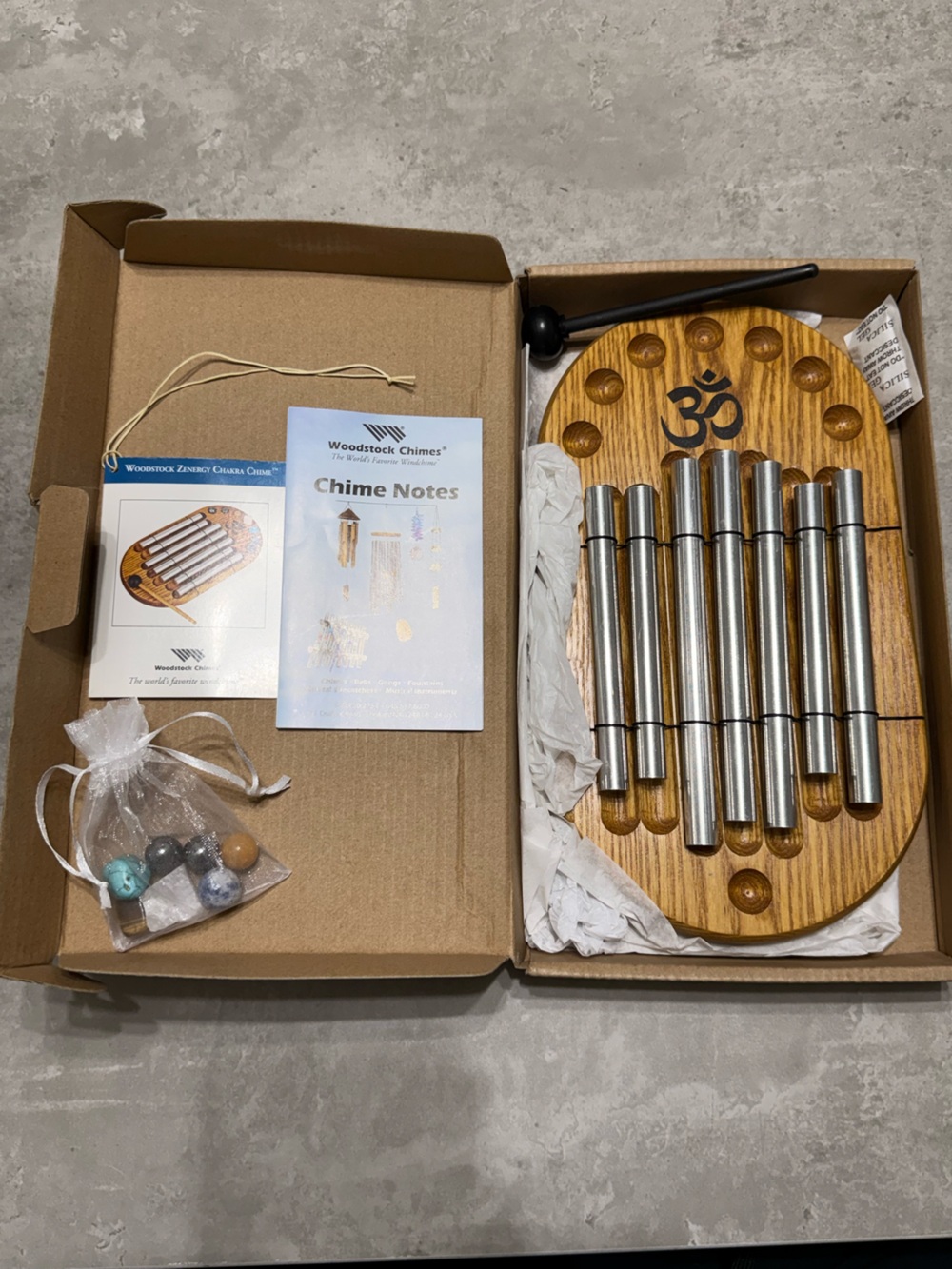 Woodstock Zenergy Chime Pre-Owned Spiritual Decor Sound Chimes Mallet Chakra